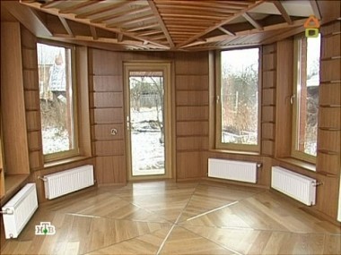 Деревянный дом с камином 15.12.2012