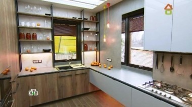 Комфортная кухня-столовая для многодетной семьи 25.03.2017