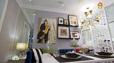 Кухня-столовая в джазовом стиле для семьи музыкантов 19.09.2015