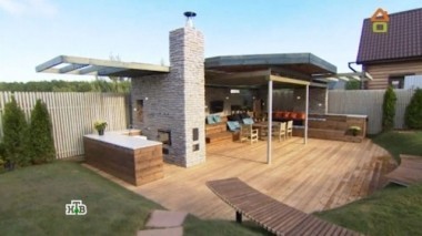 Причудливый амфитеатр с кухней, столовой и уютной зоной для отдыха 25.06.2017