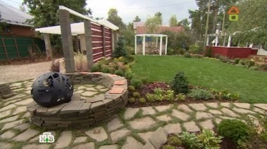 Сад-водоворот с летней кухней и аптекарским огородом 02.10.2016