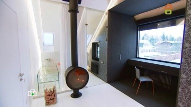 Спальня будущего, гостиная с камином, музыкальная студия и ванная в одном большом пространстве 18.02.2017