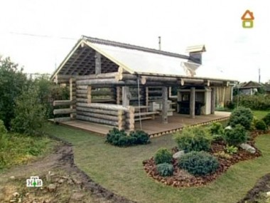 Терраса-избушка на ландшафтной опушке 16.08.2013