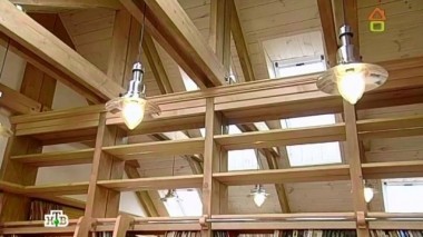 Уютная спальня, гардеробная и библиотека на мансарде 15.08.2015