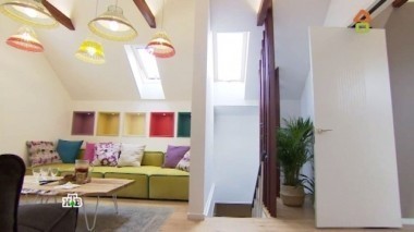 Уютный приватный уголок и зона отдыха для всей семьи в большой мансарде 17.06.2017