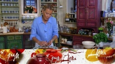 Грудка индейки в зеленом маринаде, трюфели с просекко и пенне с креветками и артишоками 09.12.2017