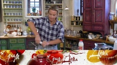 Ризотто из перловки, креветки с помидорами и укропом и шафрановые вафли под шоколадным соусом 12.05.2018