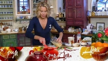 Взбитый суп из топинамбура со сливками, суфле с цитрусовыми цукатами и феттучине со спаржей, орехами и соусом песто 24.03.2018