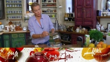 Зимний фасолевый суп, домашний хлеб на кефире с запеченным перцем и песочное печенье с шоколадом 02.12.2017