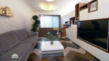 Антистрессовый интерьер гостиной на смену обстановки 80-х 16.01.2016