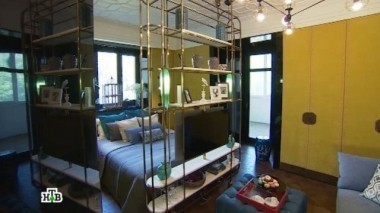 Азиатская спальня-шкатулка с функциональной перегородкой и рабочей зоной 02.07.2016