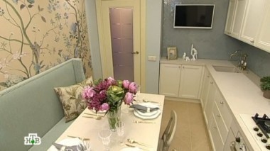 Бирюзовая кухня в образе парадной столовой 27.09.2014