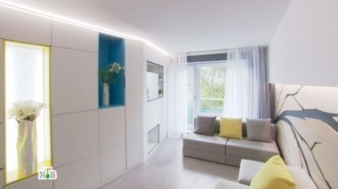 Динамичное пространство с транформацией в гостиную, кабинет, кинозал и игровую 09.09.2016