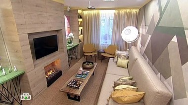 Экостиль и эклектика в гостиной с символичным панно 04.07.2015