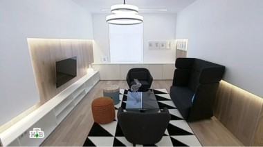 Гостиная с лаконичным дизайном и простыми геометрическими линиями 20.02.2015