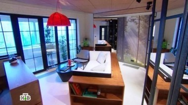 Гостиная-терраса с видом на реку, выходом в лес и рабочим кабинетом 13.08.2016