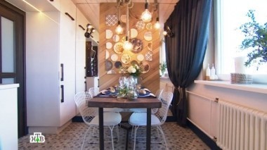 Интерьерный микс и немного хулиганства на кухне для двух поколений одной семьи 17.09.2016