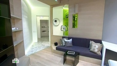 Контраст фактур в динамичной гостиной 28.12.2013