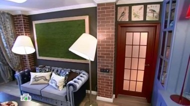 Образ уличного кафе в просторной гостиной 12.04.2014