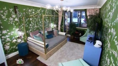 Спальня посреди диковинного сада с китайскими фонариками 26.11.2016