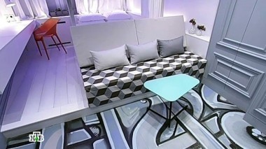 Спальня с диагоналями и граффити 24.01.2015