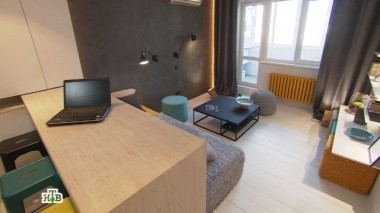 Спальня-трансформер с летающим городом на стене 21.05.2016