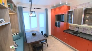 Удобная функциональная кухня по мотивам оригами для большой семьи 03.09.2016