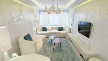 Воздушный интерьер гостиной, пронизанной солнцем 13.02.2015