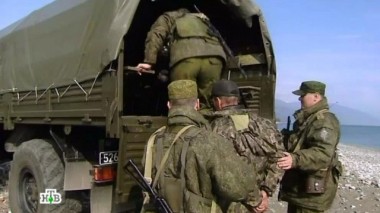 Российские пограничники в Абхазии 23.05.2014